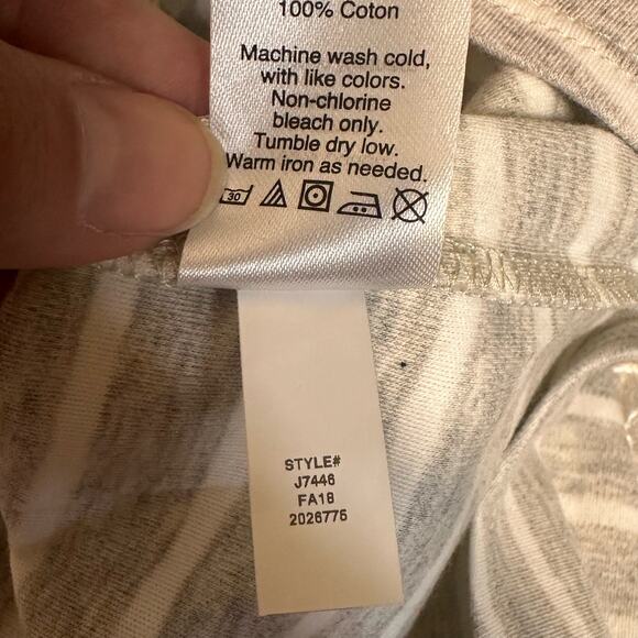 J Crew Mercantile 3/4 Bell Sleeve Crew Neck Striped Cotton Top Sz XXL NWT - Picture 6 of 8